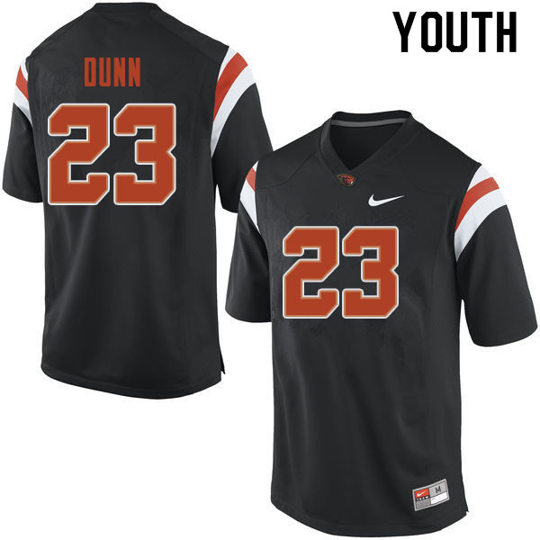 Youth #23 Isaiah Dunn Oregon State Beavers College Football Jerseys Sale-Black